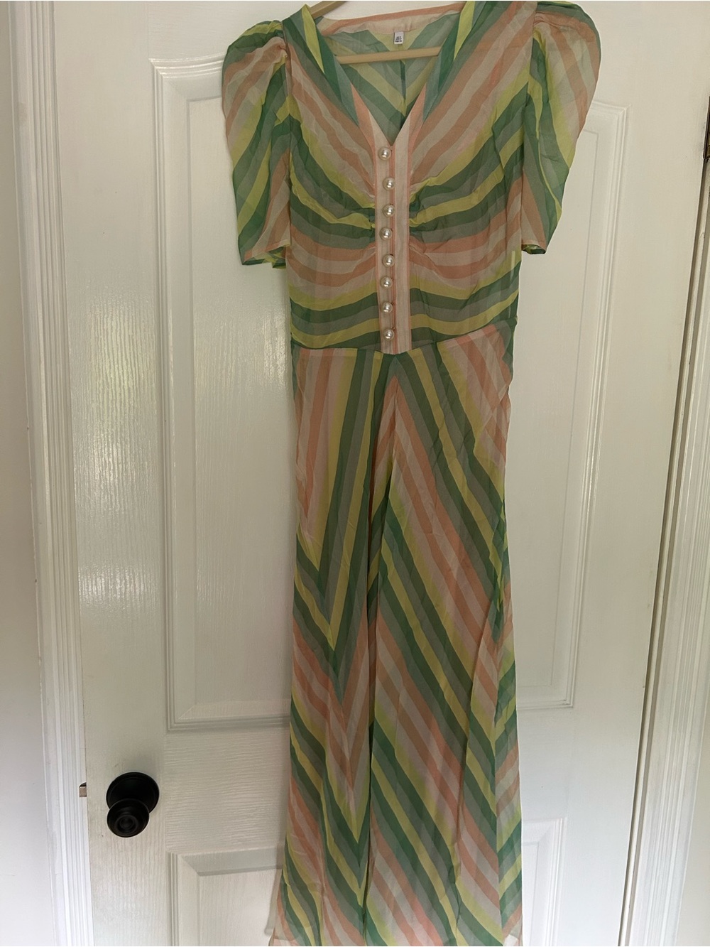 NEW LK Bennett silk dress with Pearl Buttons